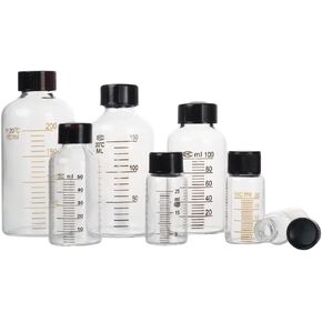 1PC 5ml-1000ml Glass Serum Bottle Screw-Mouth Graduated Reagent Bottle for Laboratory Use Original Product (GSB 1000ML) in Saudi Arabia