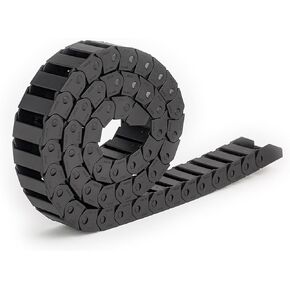 Drive Drag Chain Cable Chains 15x20 15x30 18x25 18x37 mm Bridge Type Non-Opening Plastic Towline Transmission Drag Chain for Machine (Color : 38mm, Size : 18x37 mm) in Kuwait