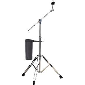 Cymbal Stand with Drumstick Holder, Convertible Boom & Straight Combo, Double Braced Legs with Rubber Feet, Adjustable Height 30"-58", 360° Tilter, High Density Felt for Ride Crash Cymbal (Fits 8" to 22") in Kuwait