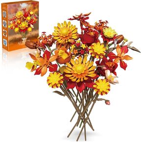 Roses Building Set Flowers Bouquet with Vase for Adults -566pcs in Kuwait