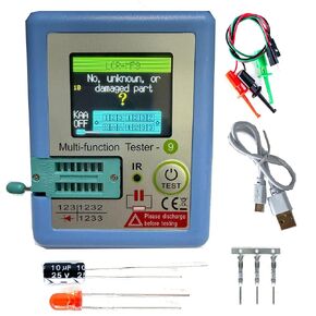 LCR MF9 متعدد الوظائف الترانزستور تستر TFT ديود صمام ثلاثي السعة متر LCR ESR NPN PNP MOSFET IR تستر المتعدد in Kuwait