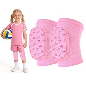 Volleyball Knee Pads for Kids Girls, Sponge Knee Brace Breathable Flexible Elastic Knee Support for Volleyball Football Dance Skating Basketball Sports, 3-7 Years in Kuwait