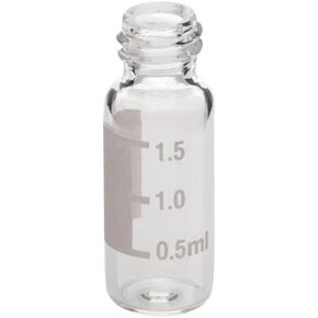 100PCS 1.5ml Clear HPLC Autosampler Vials with 8mm Black Caps and Septa Chromatography Sample Bottles for Shimadzu Compatible Laboratory Supplies in Saudi Arabia