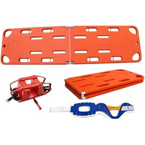 Water Floating Stretcher, Plastic Emergency Rescue Spine Board, PE Two-Fold Stretcher, Life Board with Head Bed and Neck Brace,Spine Board Stretcher Immobilization, for Patient in Saudi Arabia