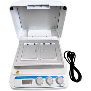 Digital Thermo-Shaker for 2 Microplates Microplate Incubators with Brushless DC Motor Temperature Control RT+5℃~70℃ Speed Range 200~1600rpm 2 Microtiter Plates or Deep Well Plate in Kuwait