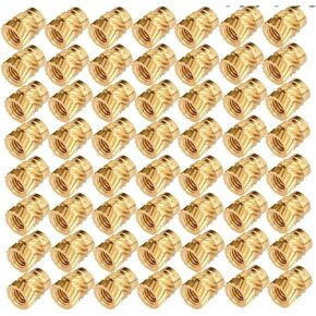 Brass nut, Knurled Brass Threaded Heat Set Resistant Insert for 3D Printer Accessories in Saudi Arabia