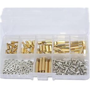 Brass nut, 180Pcs/set M3*L+6mm Hex Nut Spacing Screw Pillar PCB Motherboard Standoff Spacer Kit in Saudi Arabia