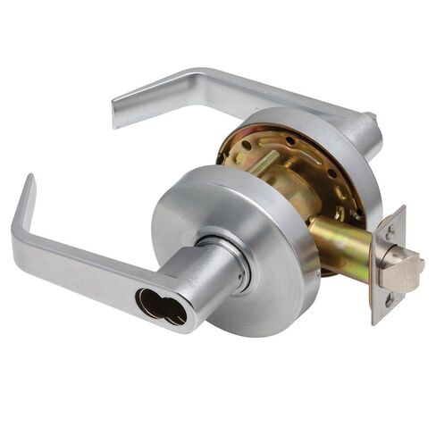 C1000-ENTR-R-626-SFIC Grade1 Entry/Office Cylindrical Lock with Regular Trim, Satin Chrome, 2 3/4" Backset in Kuwait