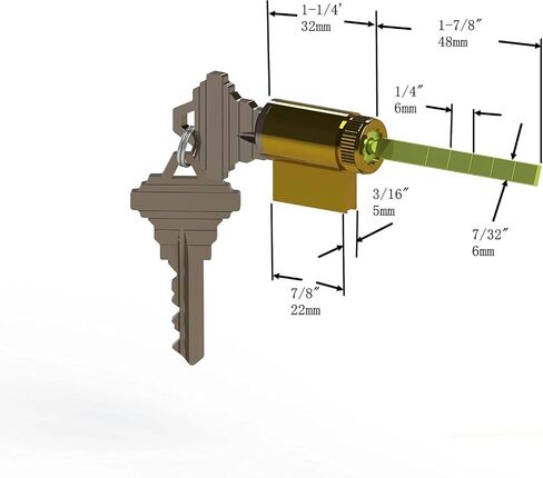 House Guard Tailpiece Cylinder Lock for Weiser, Kwikset and Weslock Models 2pcs（Universal Key） in Kuwait