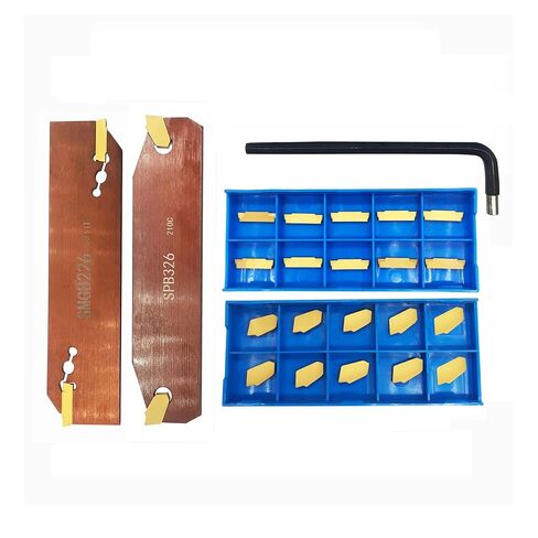 Grooving Slotting Tool Cut Off Plate Tool Lathe Turning Tools SMGB226 SPB326, Grooving Cut-Off Tool with 12pcs MGMN200 12pcs SP300 Carbide Turning Inserts Grooving Parting Blade Plate in Kuwait