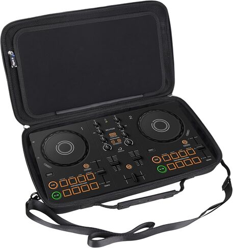 Case for Pioneer DJ AlphaTheta DDJ-FLX2 / DDJ-200 / DDJ-WeGO4 Compact 2-Channel DJ Controller - Hard Protective Travel Carrying Storage Bag (Black) in Kuwait