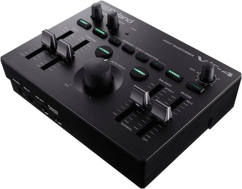 حزمة المحولات الصوتية Roland VT-4 مع كابل ميكروفون Pig Hog بطول 10 أقدام وقطعة قماش تلميع - معالج المؤثرات الصوتية مع التحكم في درجة الصوت والتناغم وتشكيل التنسيق وتصميم الأداء المدمج in Kuwait