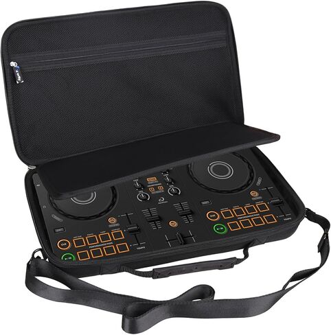 Case for Pioneer DJ AlphaTheta DDJ-FLX2 / DDJ-200 / DDJ-WeGO4 Compact 2-Channel DJ Controller - Hard Protective Travel Carrying Storage Bag (Black) in Kuwait