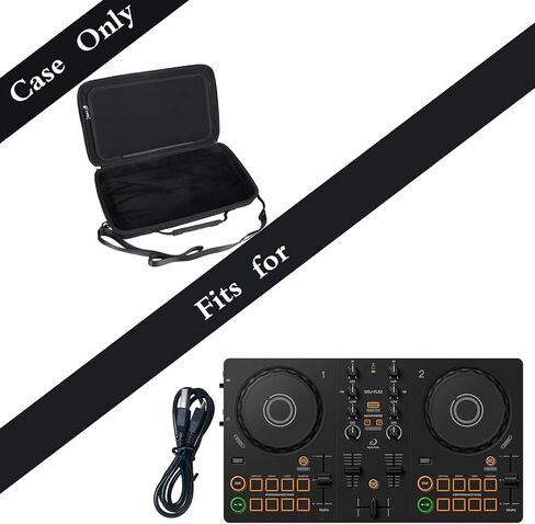 Case for Pioneer DJ AlphaTheta DDJ-FLX2 / DDJ-200 / DDJ-WeGO4 Compact 2-Channel DJ Controller - Hard Protective Travel Carrying Storage Bag (Black) in Kuwait