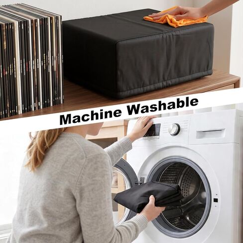 غطاء غبار متوافق مع قرص دوار 1 بواسطة ONE، غلاف غبار مع غطاء واقٍ بشريط مطاطي، واقي قرص دوار من القماش قابل للغسل لمشغل التسجيل in Kuwait