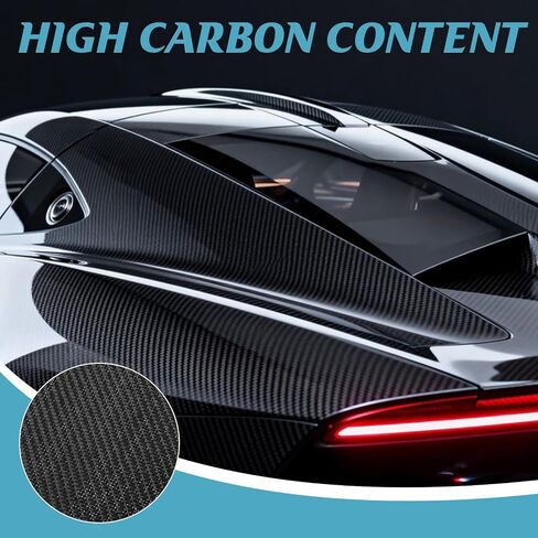 Carbon Fiber Fabric Roll, 9.84ft x 12" 2x2 Twill Weave Carbon Fiber Cloth, for Automotive Structural Reinforcement, Concrete Wall & Basement Repair, Boat Restoration (1 Roll) in Kuwait