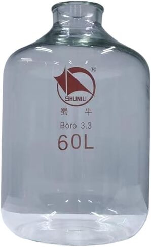 Thick-walled High Borosilicate Glass Serum Bottle Reagent Bottle 2500 3000 5000 10000 60000ml(60000ml) in Saudi Arabia