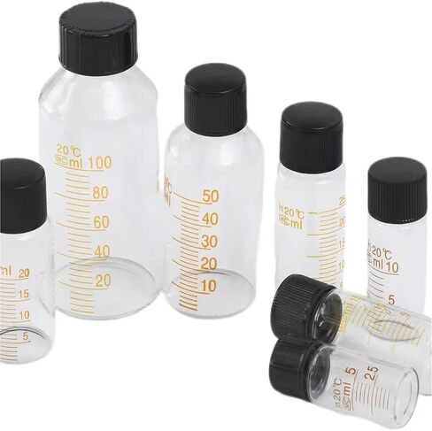 5ml to 1000ml Lab Graduated Round Borosilicate Glass Reagent Bottle Serum bottle Graduation Sample Vials(500ml 1pc) in Saudi Arabia
