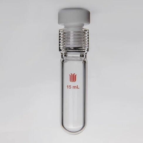 زجاجة مقاومة للضغط ذات جدران سميكة للمختبر، سدادة ملولبة داخلية من مادة PTFE، حلقة دائرية مطلية بالكامل بمادة PTFE، P16(100mL-P160005F) in Kuwait