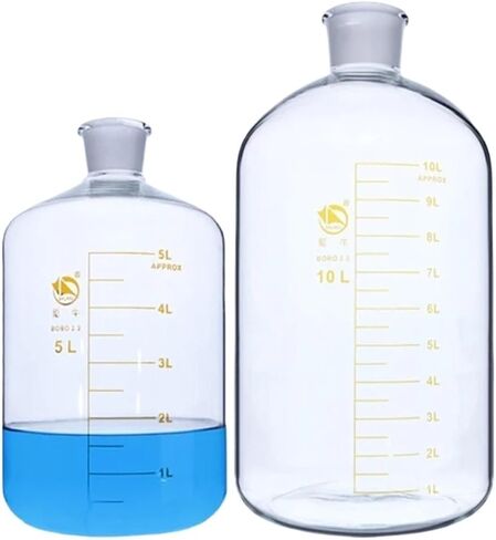 Thick-walled High Borosilicate Glass Serum Bottle Reagent Bottle 2500 3000 5000 10000 60000ml(10000ml) in Saudi Arabia