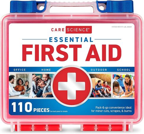 Care Science First Aid Kit All Purpose, 300 Pieces | Professional Use for Travel, Work, School, Home, Car, Survival, Camping, Hiking, and More in Saudi Arabia