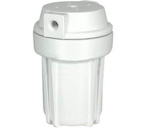 Hydronix HF2-5WHWH38، مبيت أبيض مقاس 5 بوصات مع غطاء مسطح أبيض لأنظمة RO والترشيح، منافذ 3/8 بوصة in Kuwait