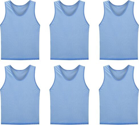 6 Pcs Pinnies Mesh Scrimmage Vests,for Youth Soccer Basketball Lightweight Team Sports Jerseys and Practice Pinnies in Kuwait