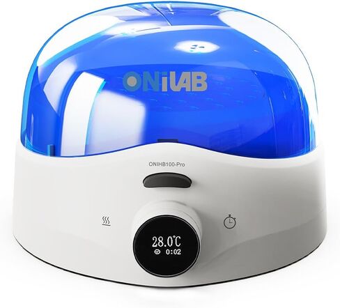 ONiLAB Dry Bath Incubator, Fast Heating Block Heater (10 min to 100°C), ±0.3°C High Stability, LED Display, High-Capacity Circular Design for PCR & Enzyme Reactions (Block Need Purchased Separately) in Kuwait