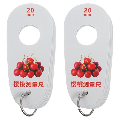 Kisangel 2pcs Berry Sizing Tool, Berry Grading Dimension Gauge, Portable Sizing Checker for Blueberry and Small Cherry Fruits, 9- Hole in Kuwait