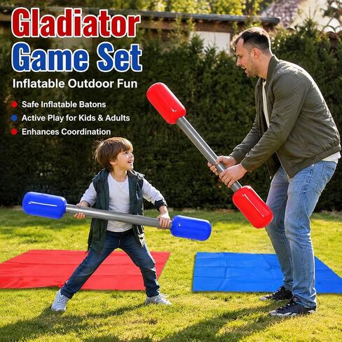 predolo Inflatable Game, Inflatable Battle Logs, Outdoor Group Activity, Birthday Party Game, Summer Cookout, Family Yard Game in Kuwait