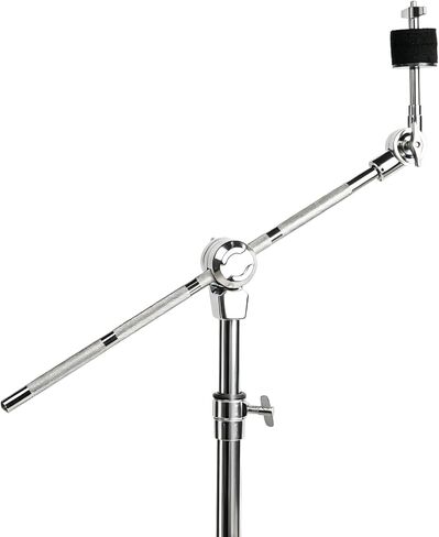 Cymbal Stand with Drumstick Holder, Convertible Boom & Straight Combo, Double Braced Legs with Rubber Feet, Adjustable Height 30"-58", 360° Tilter, High Density Felt for Ride Crash Cymbal (Fits 8" to 22") in Kuwait