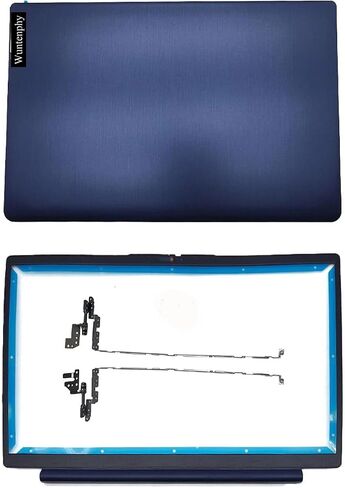 New Replacement Laptop LCD Back Cover Rear Top Case Lid with Hinges and Front Bezel Frame for Lenovo ideapad 3-15ITL6 3-15ADA6 3-15ALC6 15IAU7 15ABA7 5CB1B60414 5B30S18993 5H50S29057 (Silver) in Kuwait