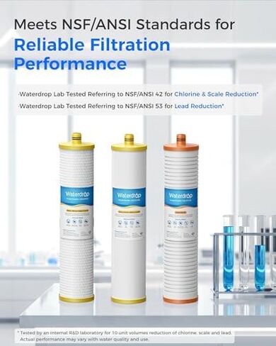 Waterdrop G3P800 Reverse Osmosis System, with WHF3E-SKH 3-Stage Whole House Water Filter System, Bundle in Kuwait