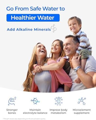 نظام التناضح العكسي Waterdrop X8-WAN القلوي المعدني بدون خزان، مع نظام تصفية المياه المنزلي بالكامل WHF3E-SKH ثلاثي المراحل، حزمة in Kuwait
