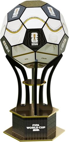 Officially Licensed FIFA World Cup 3D Puzzle Trophy Model, Soccer Ball Building Kit for Adults & Kids, Collectible Sports Memorabilia Fan Gift (Host Cities) | Official Licensed,FWC 2026 Trophy,Soccer puzzles Gift,sports memorabilia collector,hands-on buil in Kuwait