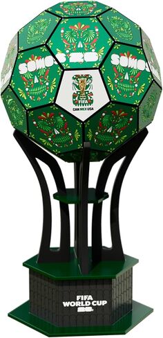 Officially Licensed FIFA World Cup 3D Puzzle Trophy Model, Soccer Ball Building Kit for Adults & Kids, Collectible Sports Memorabilia Fan Gift (Host Cities) | Official Licensed,FWC 2026 Trophy,Soccer puzzles Gift,sports memorabilia collector,hands-on buil in Kuwait