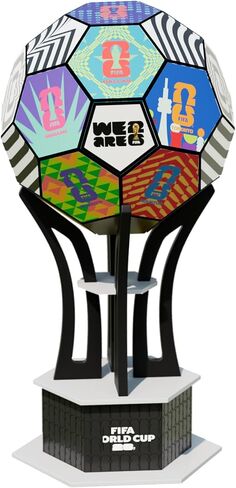 Officially Licensed FIFA World Cup 3D Puzzle Trophy Model, Soccer Ball Building Kit for Adults & Kids, Collectible Sports Memorabilia Fan Gift (Host Cities) | Official Licensed,FWC 2026 Trophy,Soccer puzzles Gift,sports memorabilia collector,hands-on buil in Kuwait