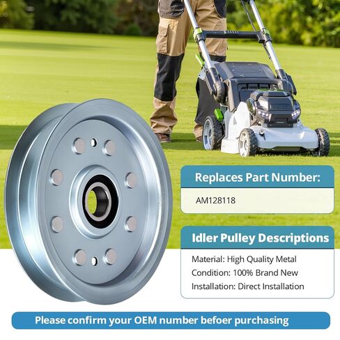 ترقية OEM AM128118 بكرة المهمل لجون دي إعادة GT225 GT235 Z245 Z465 LX255 LX266 LT170 X324 GX355 - استبدال المعادن الثقيلة بأبعاد دقيقة in Kuwait