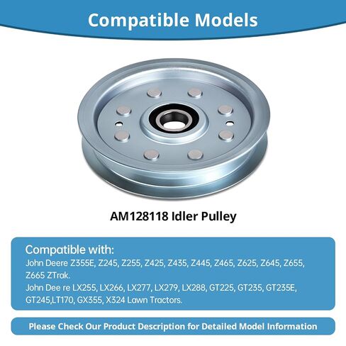 ترقية OEM AM128118 بكرة المهمل لجون دي إعادة GT225 GT235 Z245 Z465 LX255 LX266 LT170 X324 GX355 - استبدال المعادن الثقيلة بأبعاد دقيقة in Kuwait