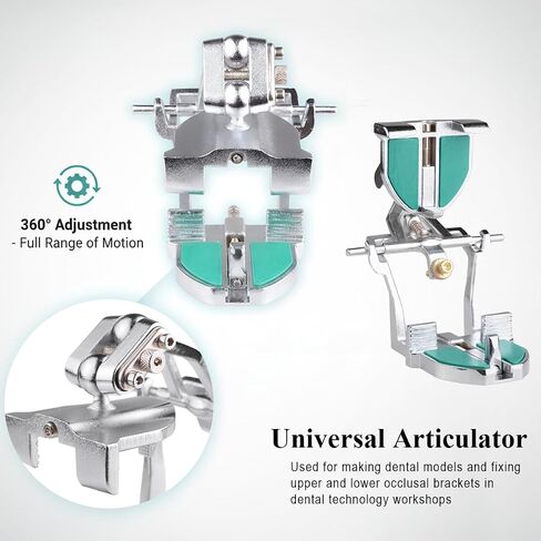 JT-44 Adjustable Dental Universal Articulators No Plaster Needed Stainless Steel Articulator Occlusal Bite Frame in Kuwait