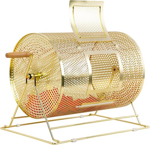 GSE Games & Sports Expert Brass Raffle Ticket Drum, Gold Spinning Raffle Cage, Lottery Drawing Box for Raffles, Giveaways, Fundraisers, and Events (Available in Small, Medium, Large, Jumbo) in Kuwait