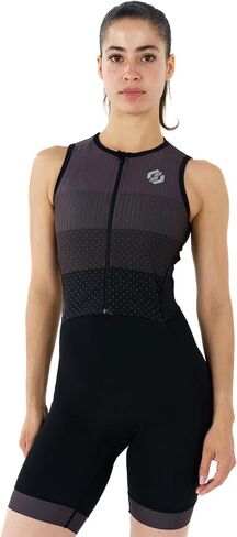 SLS3 Triathlon Suits Women Elite Sleeveless Tri Suit Women, Trisuit, Quick-Dry, Italian Chamois, Ready for Any Distance (Ebony, Small) in Kuwait
