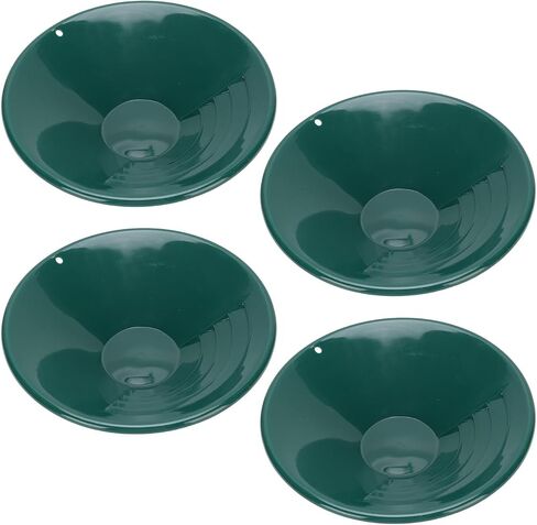 Vikye Beginner Friendly Rugged 10" Green Gold Prospecting Pan with 90° Internal Thread Design, Ideal for Placer Gold Mining At Streams and Lakes in Kuwait