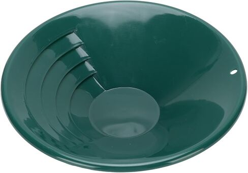 Vikye Beginner Friendly Rugged 10" Green Gold Prospecting Pan with 90° Internal Thread Design, Ideal for Placer Gold Mining At Streams and Lakes in Kuwait