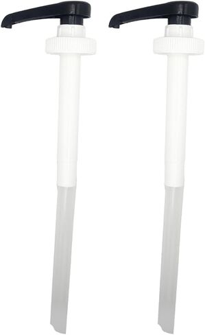 Sauce Pump for Fontana Coffee 63 oz Caramel and Chocolates Bottle (2 Pack) - Authentic 10ml Dispenser Pumps - Starbucks White Chocolate Sauce Accessories, BPA Free – By Dr. Variety in Kuwait