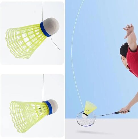 3 Pack Badminton Trainer Rebound Ahesive Ceiling Mount Hanging Solo Badminton Practice Rebounder Equipment for Badminton Rackets Set Adult Kids Beginners Indoor Sports Hit Shot Practice in Kuwait