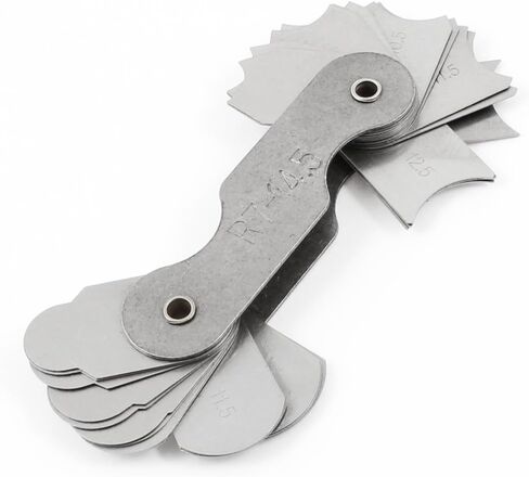 Radius Gauge Set 32 Plates R7-14.5mm Metric Radius Fillet Gauge, Portable Measuring Tool in Kuwait