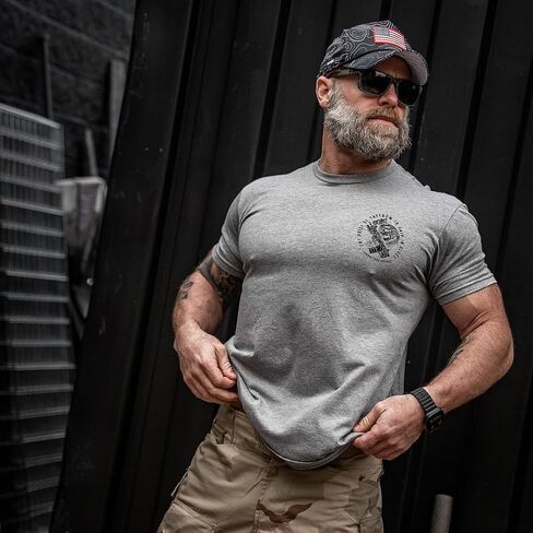Combat Iron Men's Graphic T-Shirt | The Price of Freedom | Cotton-Poly Blend | Athletic Fit, Tagless Comfort in Saudi Arabia