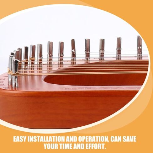 Abaodam 12PCS Lyre Harp String Pegs Tuning Pins for Reliable String Fixation Easy Installation Smooth Finish for Consistent Performance in Kuwait