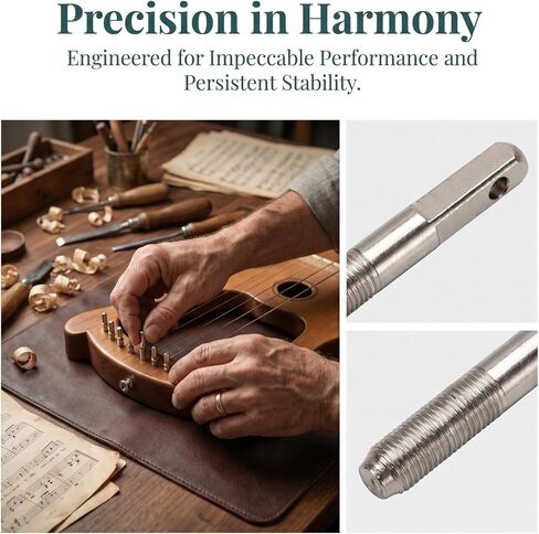 Abaodam 12PCS Lyre Harp String Pegs Tuning Pins for Reliable String Fixation Easy Installation Smooth Finish for Consistent Performance in Kuwait